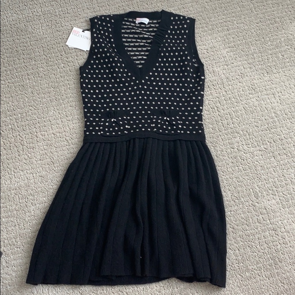 Red valentino wool skirt